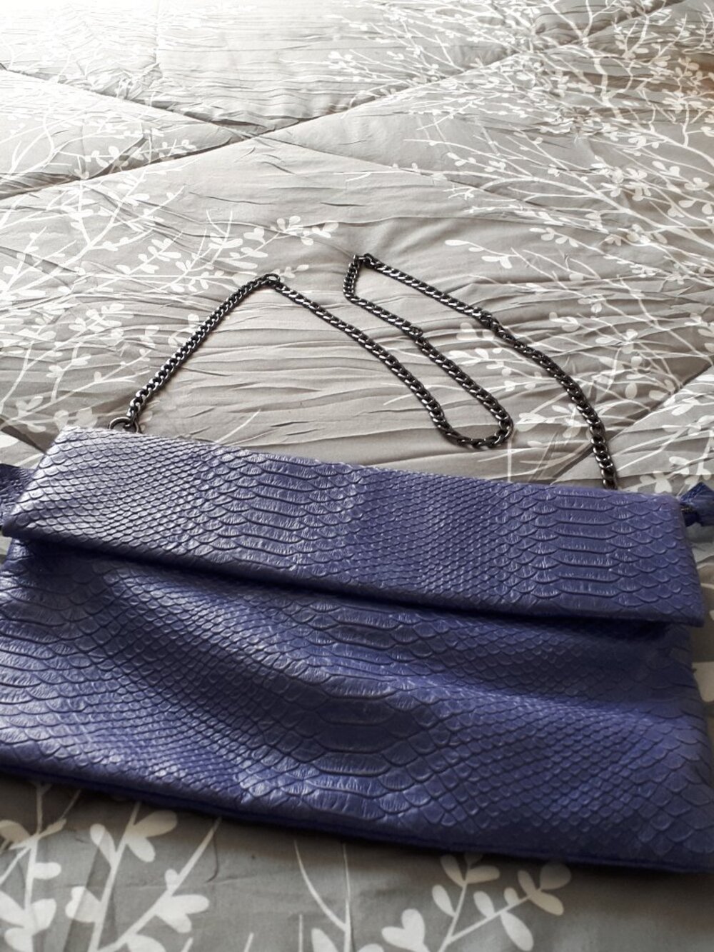 Genuine Leather bag by Coast in purplish blue